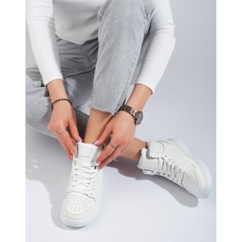 Sneaker alta Shelovet bianca bianco 1