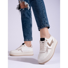 Sneaker Shelovet con suola spessa bianco 1