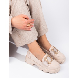 W. Potocki Scarpe da donna beige con fibbia Shelovet 1