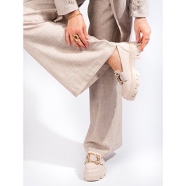 W. Potocki Scarpe da donna beige con fibbia Shelovet 2