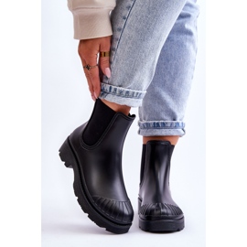 BM Slip-On Stivali di gomma Stivali Jodhpur Carme nero 1