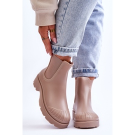 BM Stivaletti Slip-on in gomma beige Carme 1