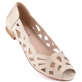 Scarpe traforate Jezzi W ASA136-8 d'oro 1