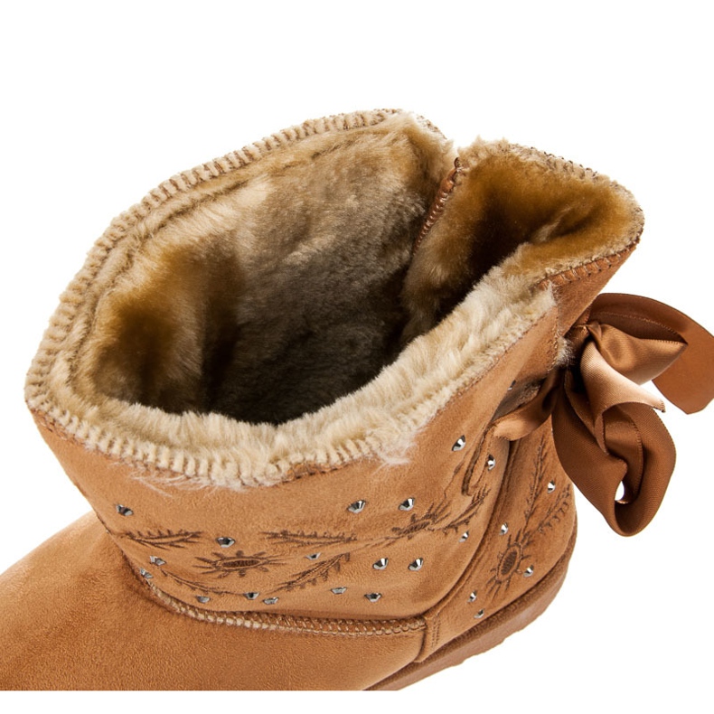 Kylie Stivali da neve in pelle scamosciata marrone 1
