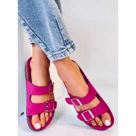 BM Byrd Pantofole in sughero fucsia rosa 2