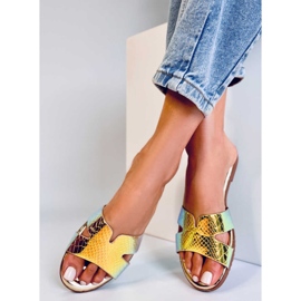 BM Pantofole opalescenti Duey Gold da donna d'oro 2