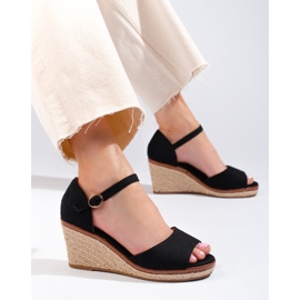 Sandali espadrillas beige con zeppa di Shelovet 1