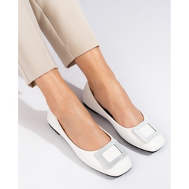 Ballerine bianche da donna con decoro Shelovet bianca 1