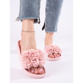 Ciabatte rosa con plateau Shelovet 1