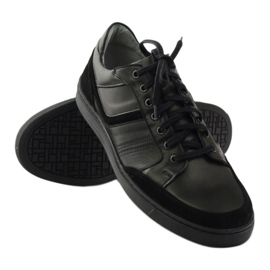 Scarpe casual da uomo Riko 828 nero 3