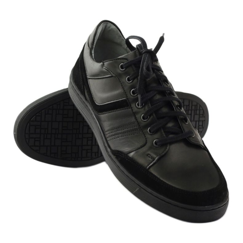 Scarpe casual da uomo Riko 828 nero 3
