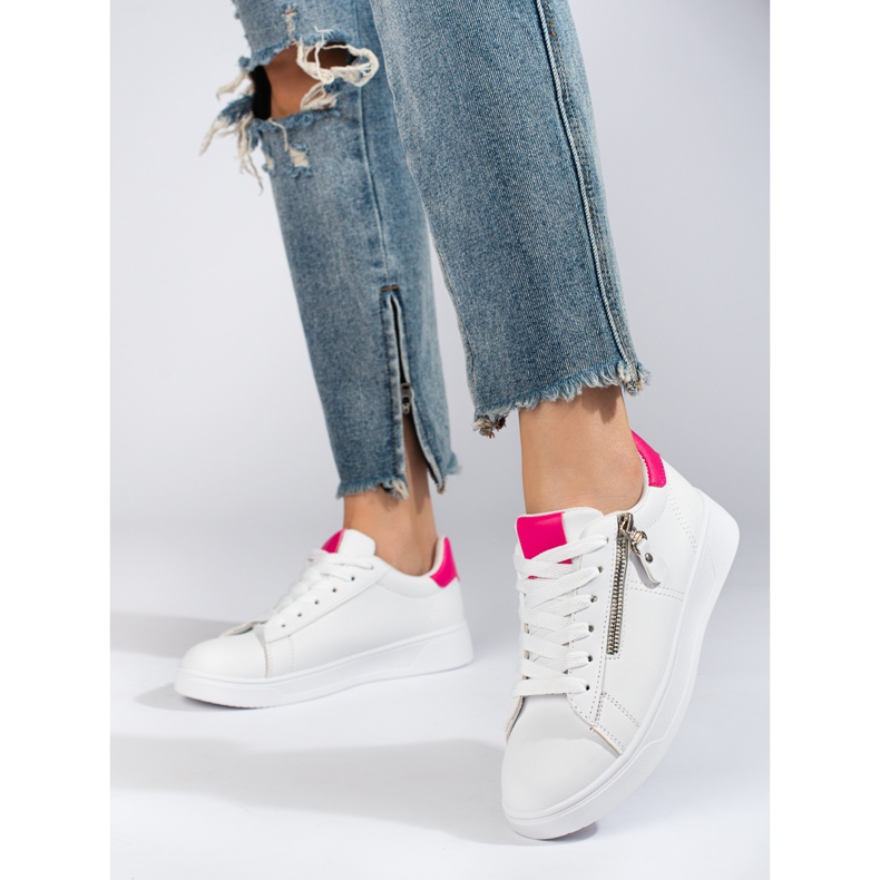 Classiche scarpe sportive da donna bianche Shelovet bianco 1