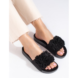Ciabatte nere con plateau Shelovet nero 2