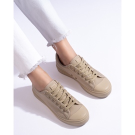 Sneakers beige da donna Big Star LL274094 1