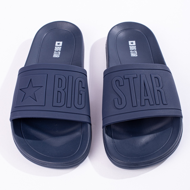 Pantofole blu navy da uomo Big Star DD174688 1