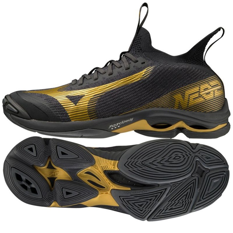 Scarpe da pallavolo Mizuno Wave Lighting Neo2 M V1GA220241 nero nero 1