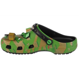 Zoccoli Crocs Elevated Minecraft Classic Clog 208472-90H verde 1
