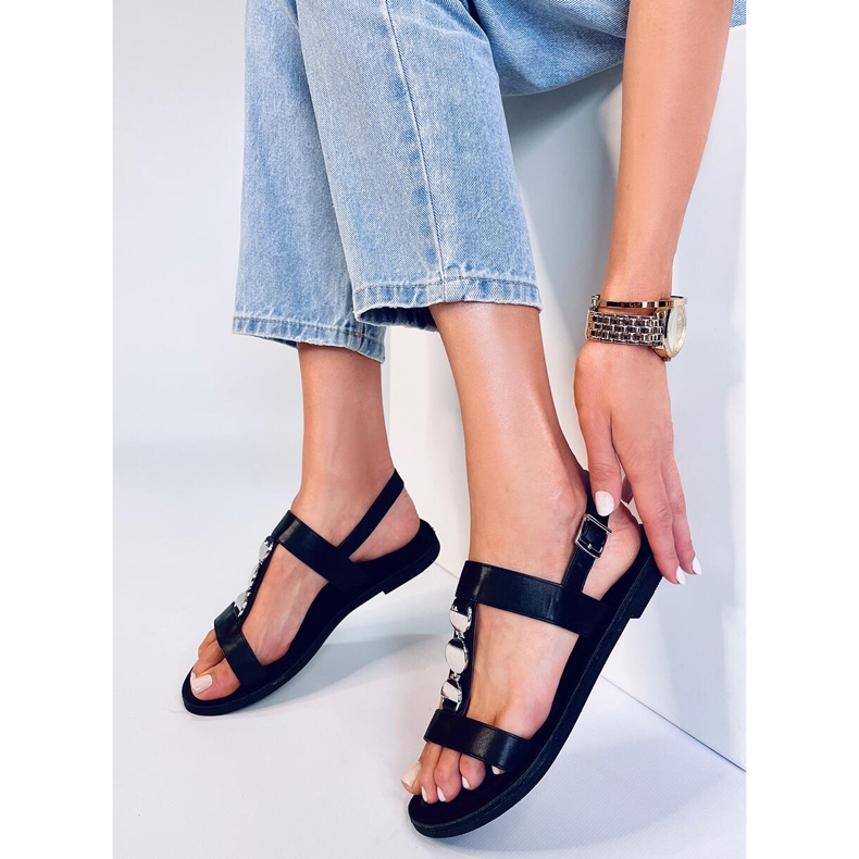 BM Sandali da donna Cheek Black metallizzato nero 2