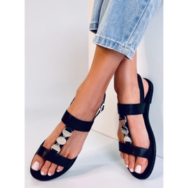 BM Sandali da donna Cheek Black metallizzato nero 1
