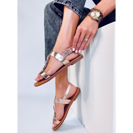 BM Sandali da donna Cheek Champagne metallizzati rosa 2