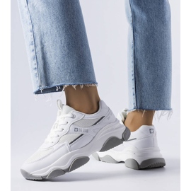 Sneakers Big Star bianche e grigie JJ274579 bianco 1