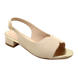 Sandali Con Tacco Sergio Leone SK829 Beige 1