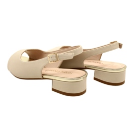 Sandali Con Tacco Sergio Leone SK829 Beige 4