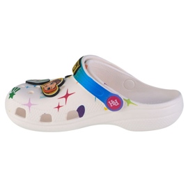 Zoccoli per bambini Crocs Classic Rainbow High 208117-90H bianca 1