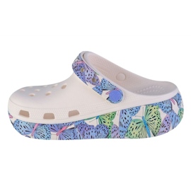 Zoccoli per bambini Crocs Cutie Crush Butterfly 208298-94S bianca 1