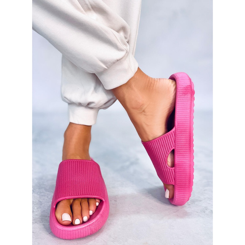 BM Pantofole con cuscino fucsia Yang rosa 2