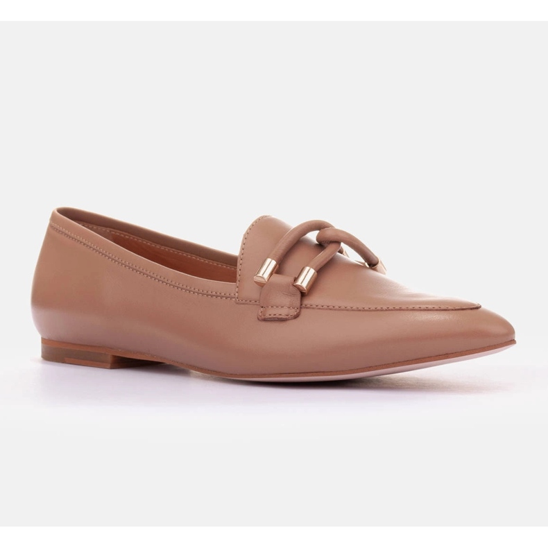 Marco Shoes Mocassini decorati beige 1