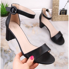 Sandali da donna neri sul post eVento 1617 nero 1