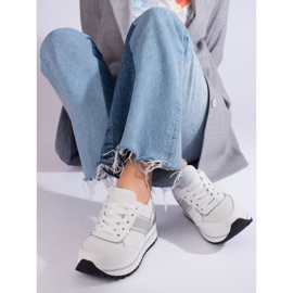 Sneakers da donna bianche Shelovet da donna bianca 1