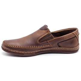 Polbut Scarpe da uomo mocassini 09 marrone 1