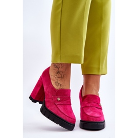 Vinceza Elegante Camoscio Tacchi Alti Fucsia Mintore rosa 1
