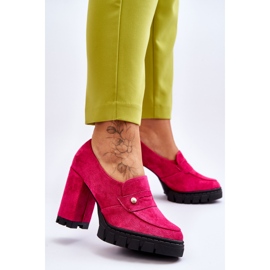 Vinceza Elegante Camoscio Tacchi Alti Fucsia Mintore rosa 2