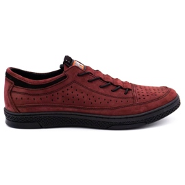 Polbut Scarpe da uomo in pelle K22P chiaretto rosso 1