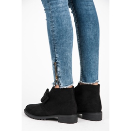 Bestelle Stivali slip-on con fiocco nero 1