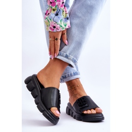 Vinceza Pantofole Platform Donna Con Decorazione Black Monroe nero 2