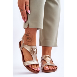 Sandali Bassi S.Barski KV-5541-32 Oro d'oro 1