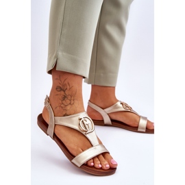 Sandali Bassi S.Barski KV-5541-32 Oro d'oro 2