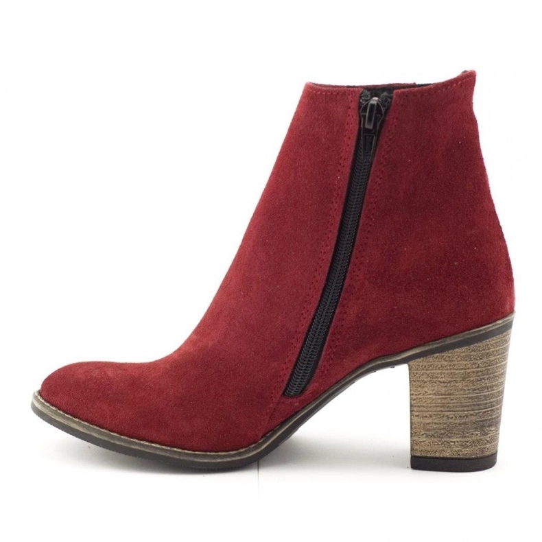 Olivier Stivaletti Sara Borgogna con tacco alto rosso 1