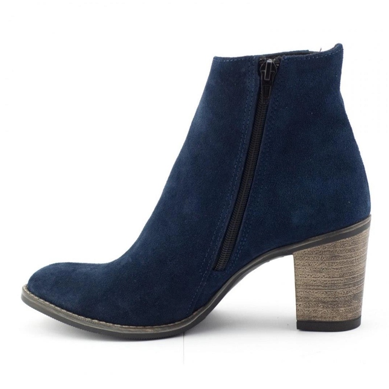 Olivier Sara Stivali blu navy con tacco alto 1