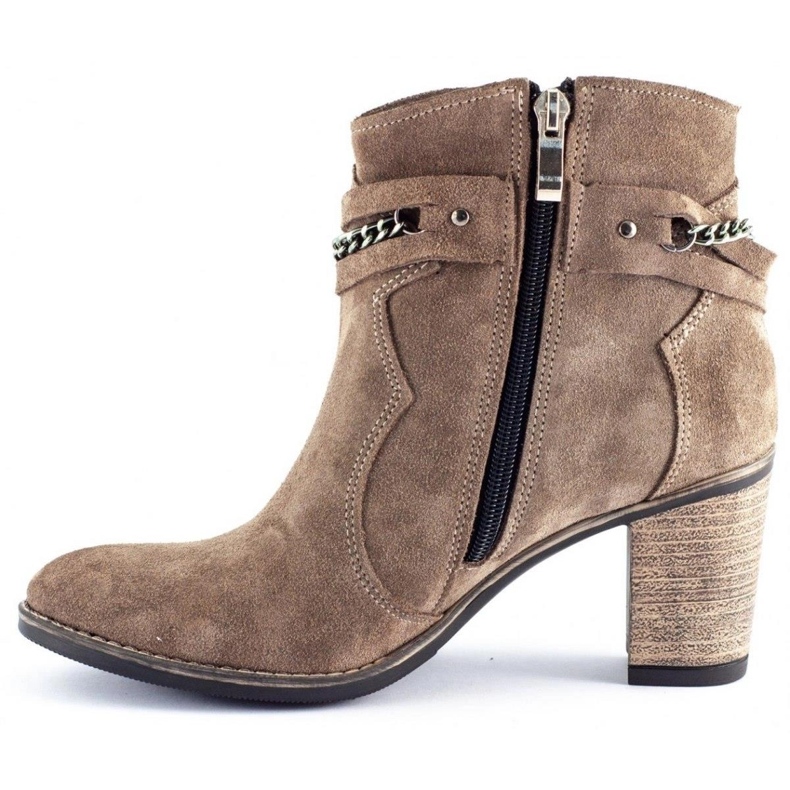 Olivier Stivali con catena Megi beige 1