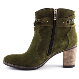 Olivier Stivali con catena Megi verde 1