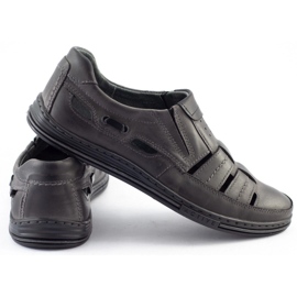 Polbut Scarpe traforate da uomo 06 per l'estate Grigio 1