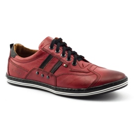 ABIS Scarpe casual da uomo 1801 rosse rosso 1
