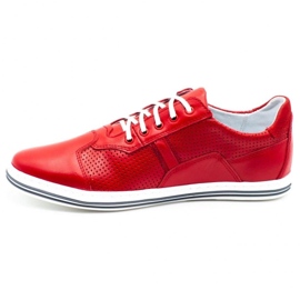 Polbut 1801L scarpe da uomo casual rosse rosso 1