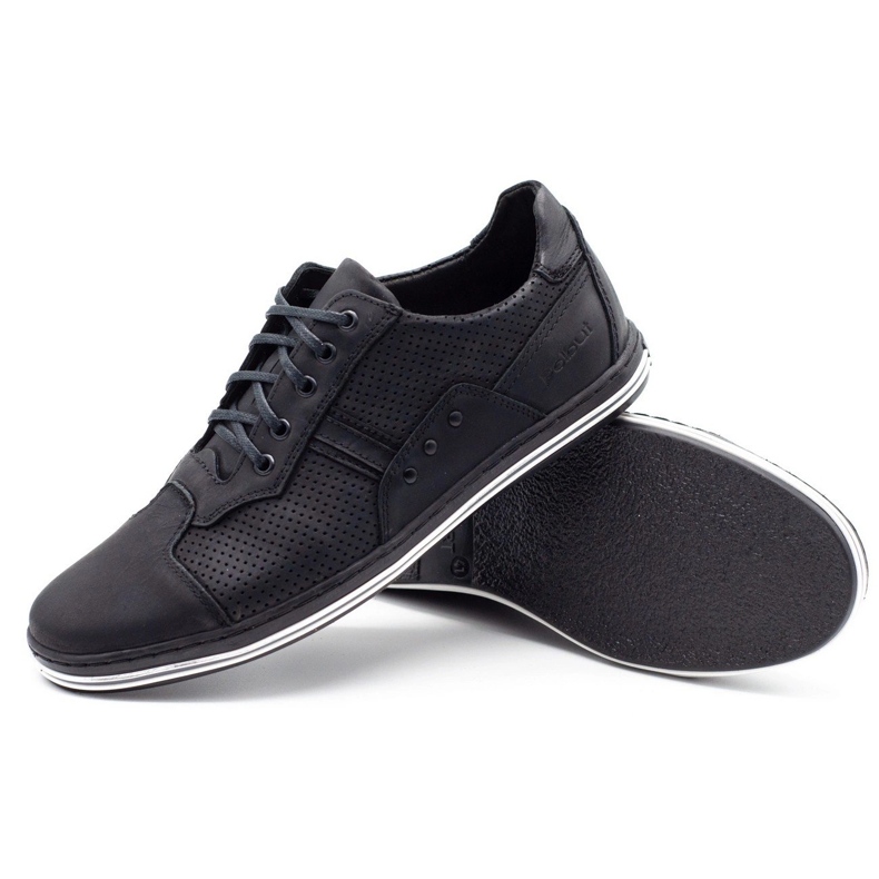 Polbut 1801P scarpe da uomo casual nere nero 1
