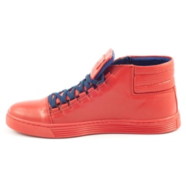 KENT 304 scarpe casual da uomo rosse rosso 1